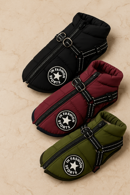 FashionPaw Manteau Imperméable avec Harnais